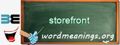 WordMeaning blackboard for storefront
